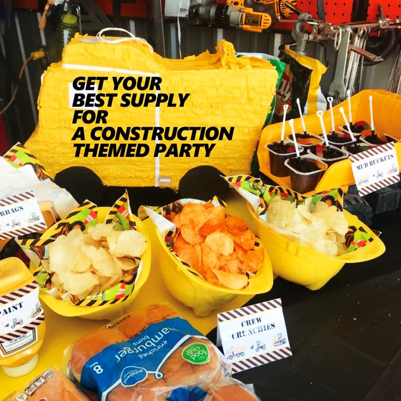 Novelty Place Construction Party Hats - Dress Up Soft Hats for Kids and Adults (Pack of 12) - Image 4